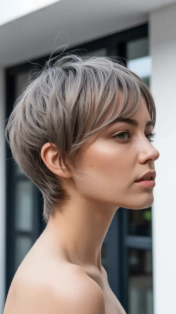 spring short Hairstyles 2026 Textured Pixie With Soft Natural Flow