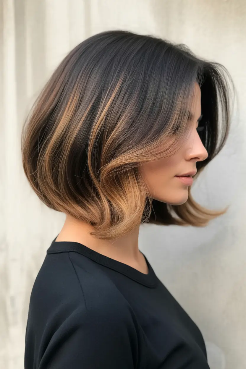 spring haircuts 2026 Polished Shoulder Length