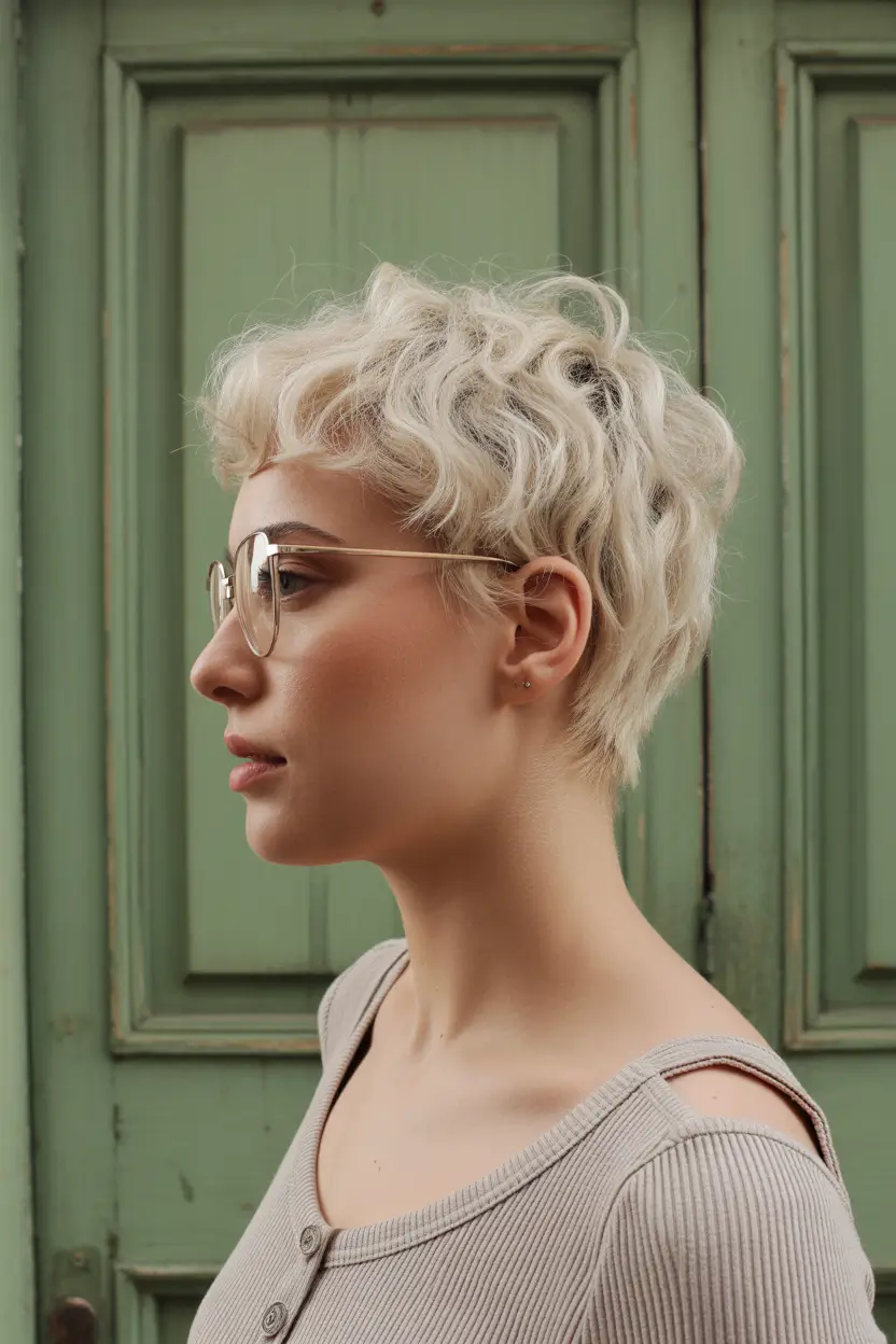 spring haircuts 2026 Textured Pixie With Natural Waves