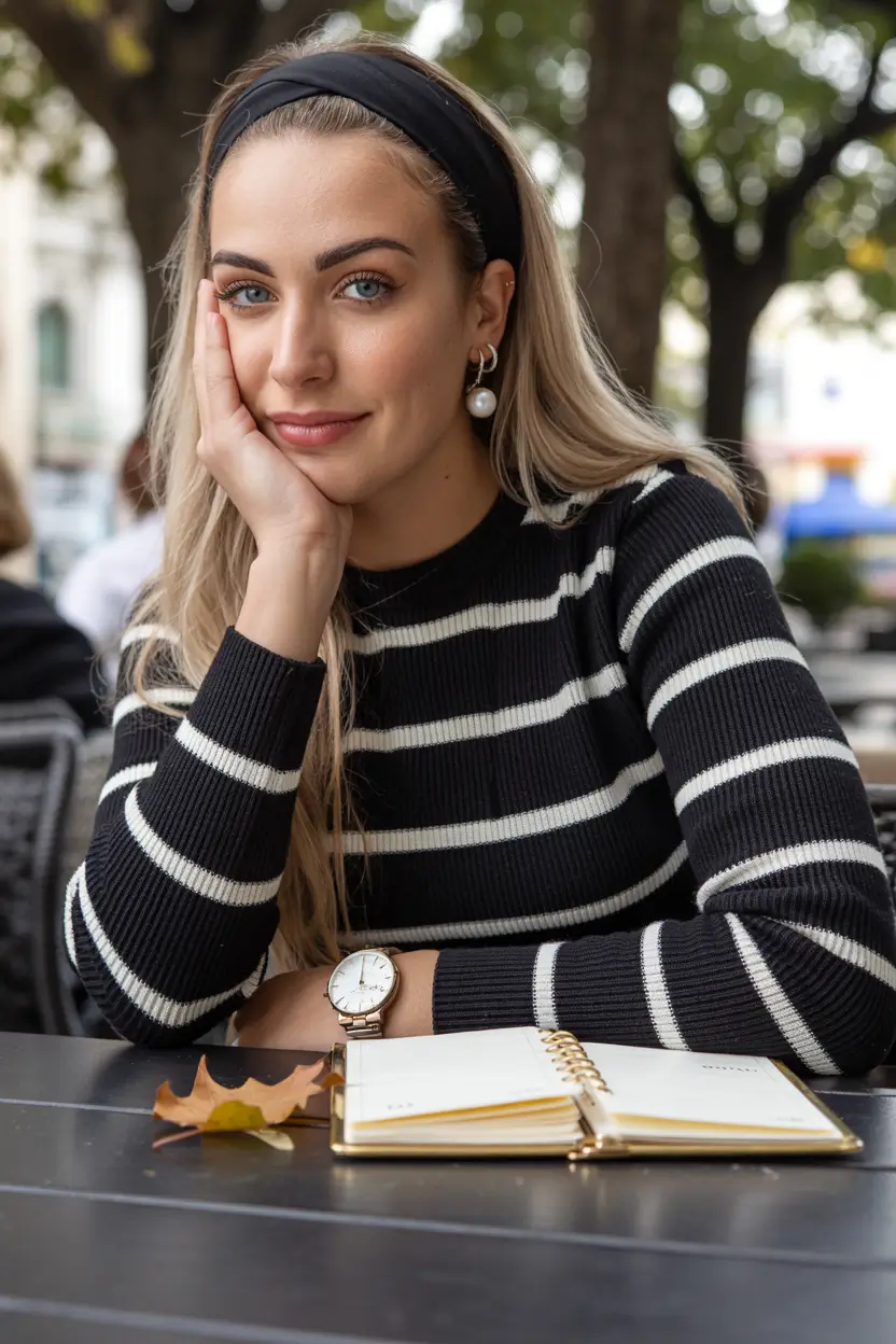 spring hair color warm skin tone 2026 Soft Beige Blonde with Effortless Headband Styling