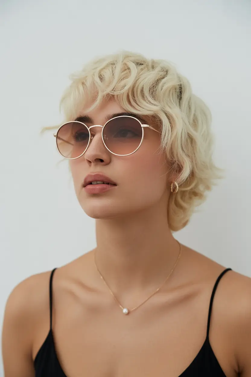 spring short haircut 2026 Modern Blonde Pixie Wolf Hybrid