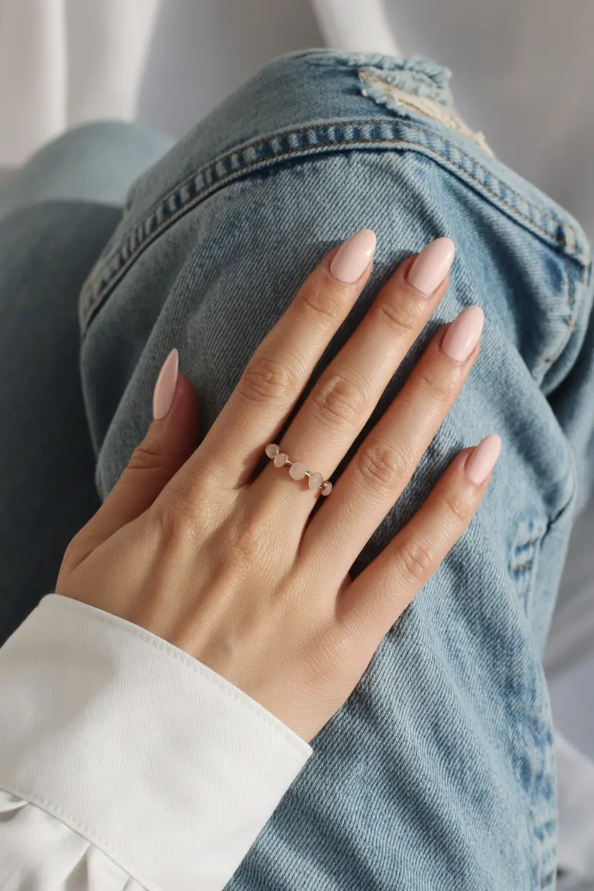 Stylish Classy Spring Nails 2026 Almond Pink Everyday Minimal