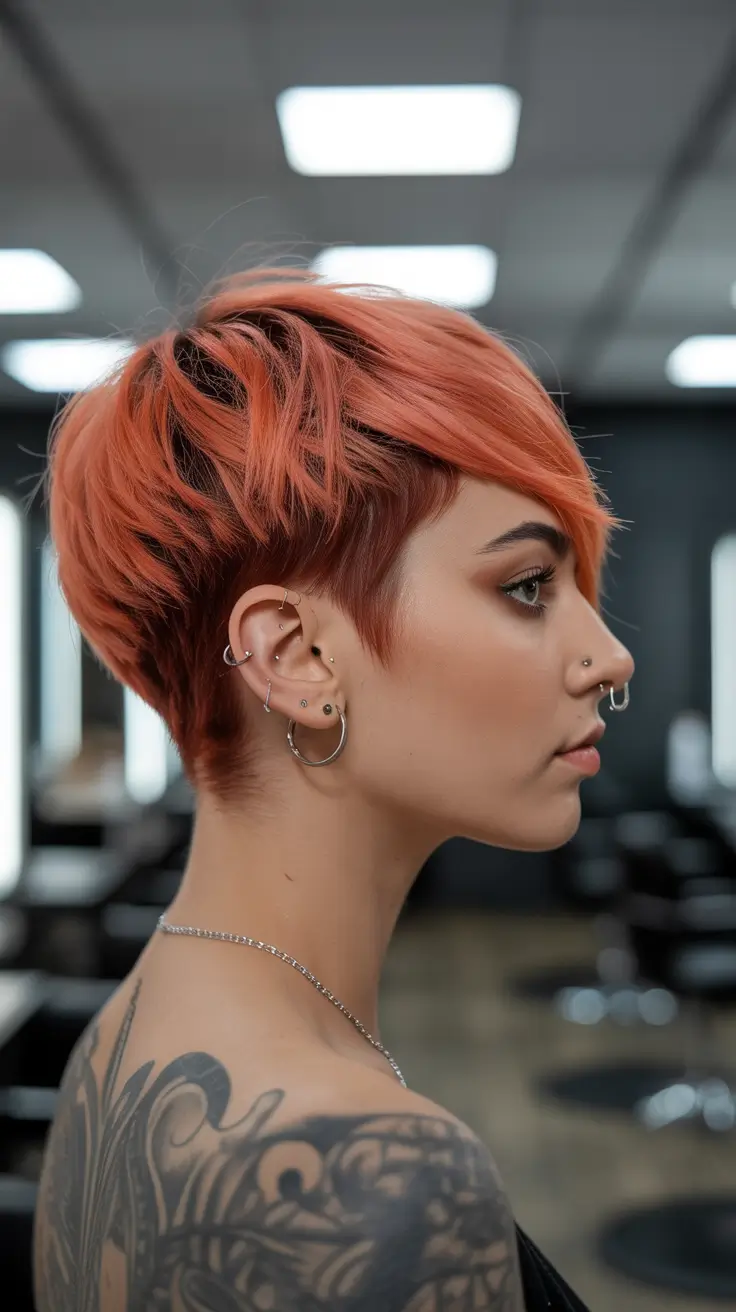 spring Asymmetrical Pixie Haircuts 2026 Peachy Precision Pixie With Artistic Undercut