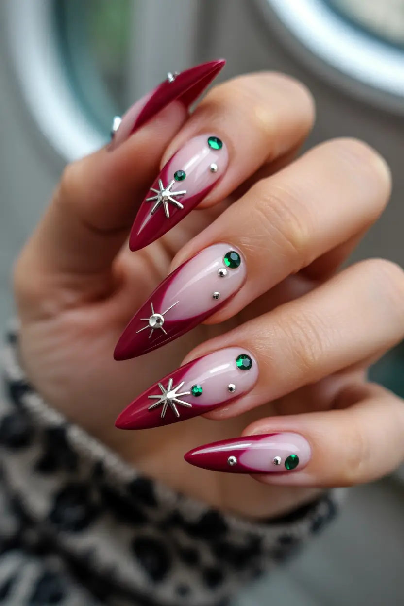 spring nail colors 2026 Jewel Accents on Soft Blush Bases