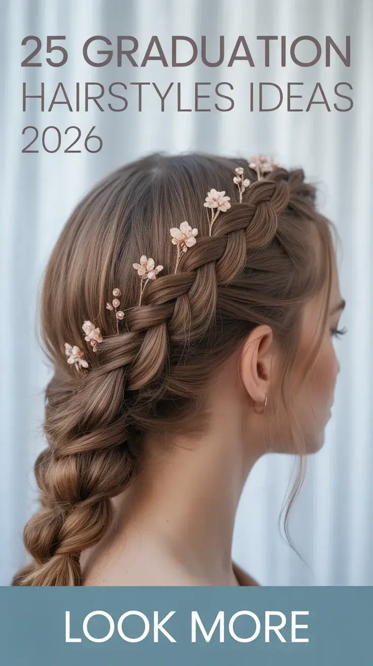Graduation Hairstyles Ideas 2026 Cute Easy Looks for Cap Medium Hair and Ponytail Styles