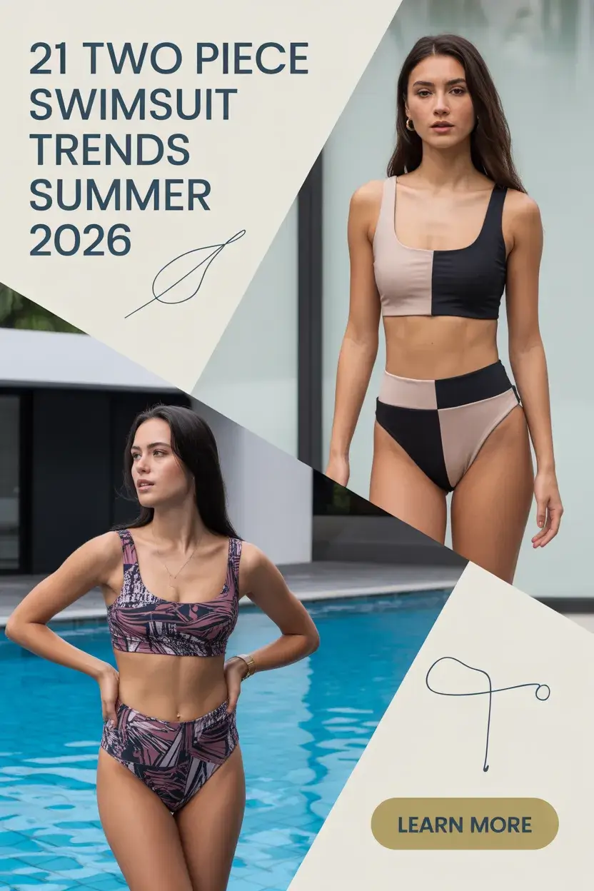 Two Piece Swimsuit Trends Summer 2026 – Flattering Styles, Colors and Beach Poses Ideas