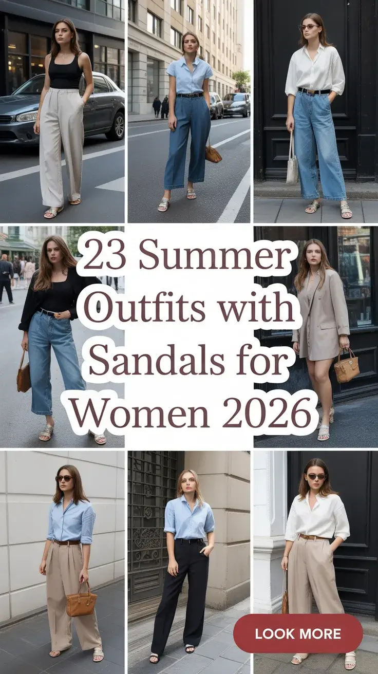 Summer Outfits with Sandals for Women 2026 That Feel Effortless and Chic