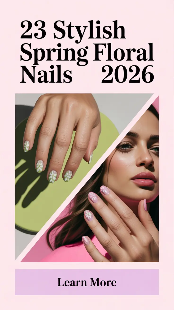 Stylish Spring Floral Nails 2026 Ideas That Feel Fresh Cute and Effortlessly Chic
