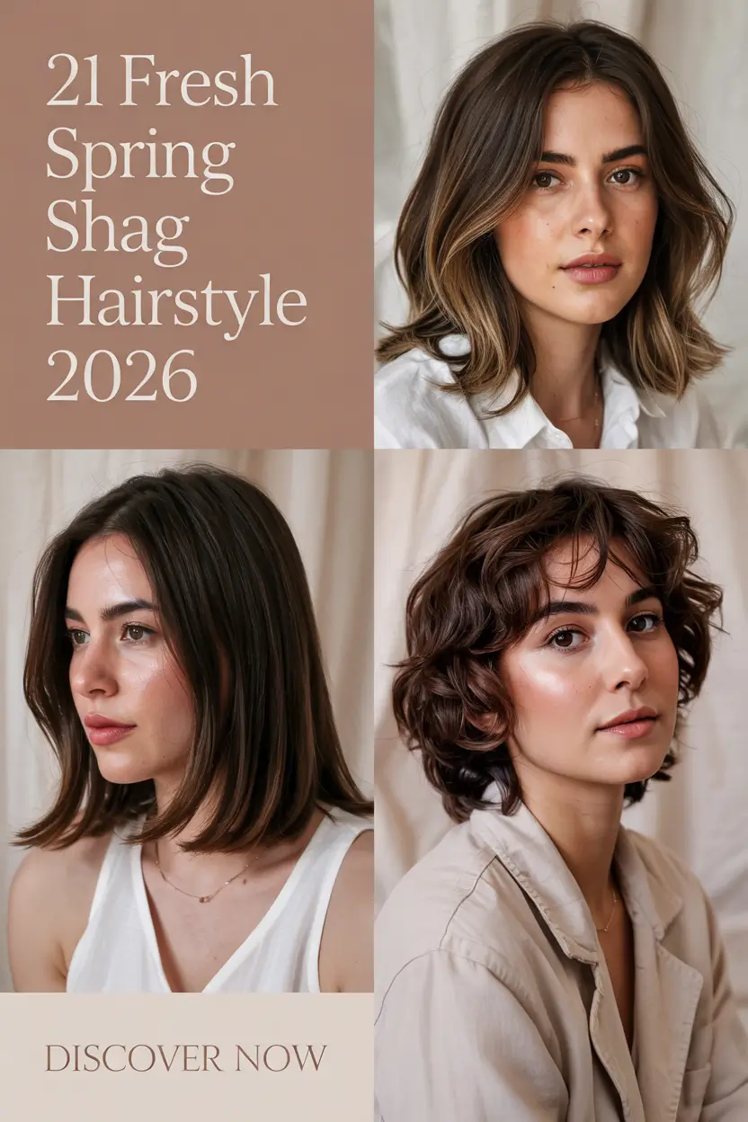 Fresh Spring Shag Hairstyle 2026 Ideas for Short Medium and Long Layered Hair