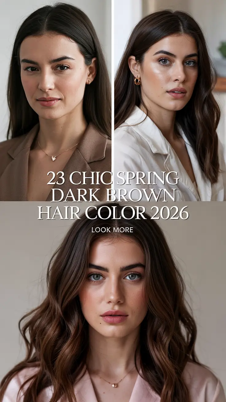 Chic Spring Dark Brown Hair Color 2026 Ideas Every Brunette Will Want to Try