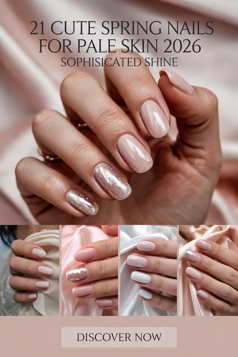 Cute Spring Nails For Pale Skin 2026 Color Ideas That Look Fresh and Flattering