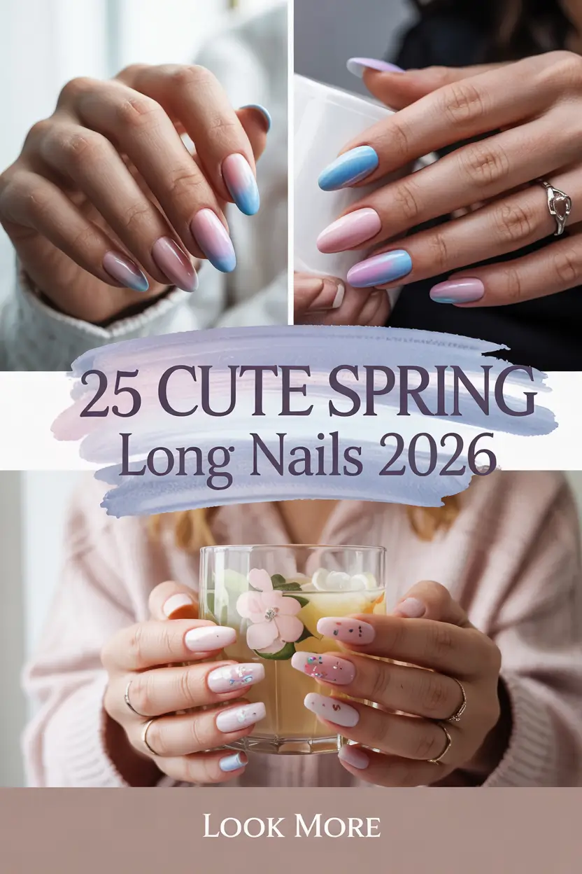 Cute Spring Long Nails 2026 Inspo Ideas for Bright, Trendy and Fun Manicure Designs