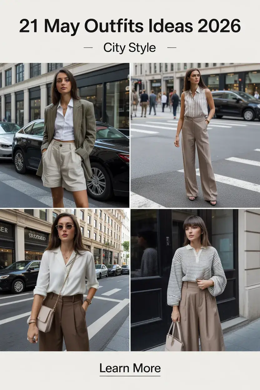 May outfits ideas 2026 fresh casual looks for Europe and city style inspiration
