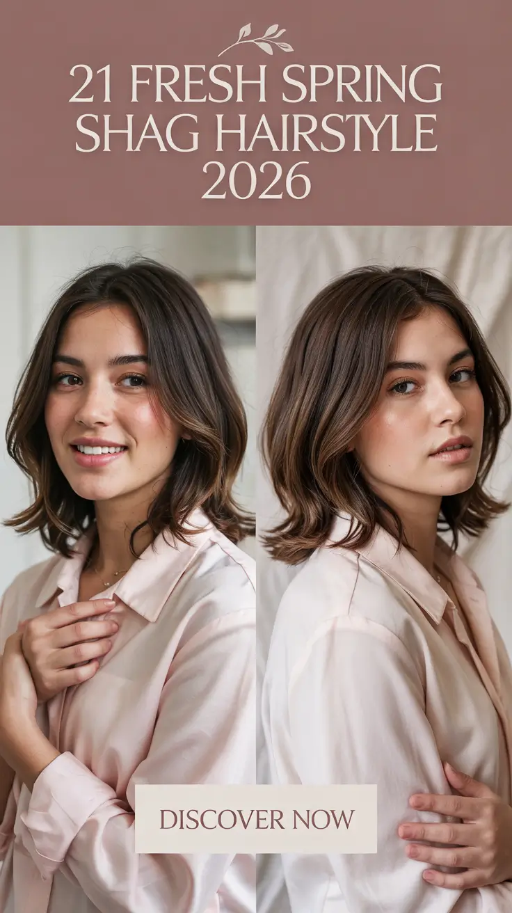 Fresh Spring Shag Hairstyle 2026 Ideas for Short Medium and Long Layered Hair
