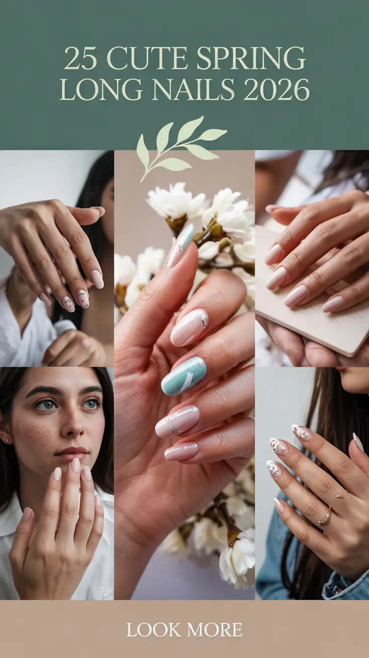 Cute Spring Long Nails 2026 Inspo Ideas for Bright, Trendy and Fun Manicure Designs