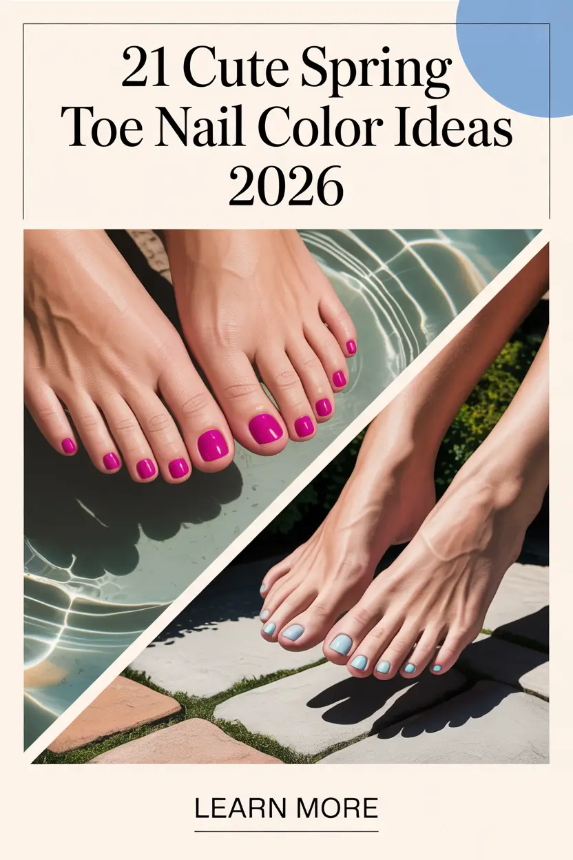 Cute Spring Toe Nail Color Ideas 2026 for Fresh and Pretty Pedicures