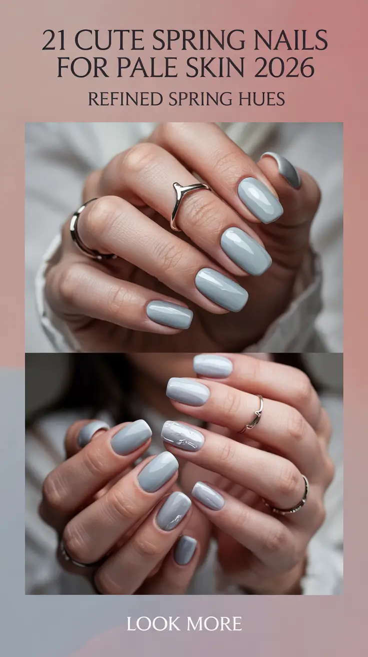 Cute Spring Nails For Pale Skin 2026 Color Ideas That Look Fresh and Flattering