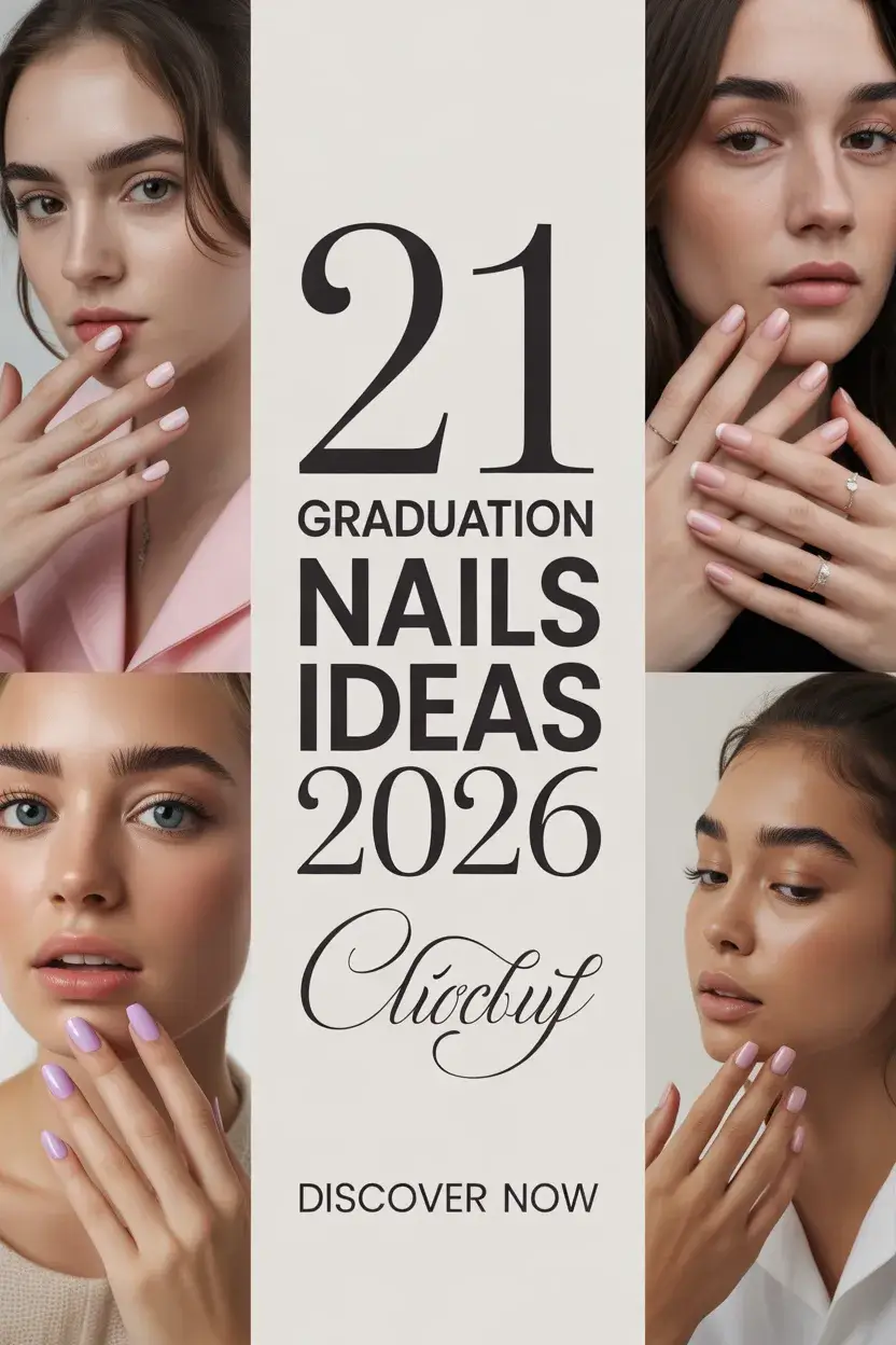 Graduation Nails Ideas 2026 Cute Simple and Classy Designs for College and 8th Grade