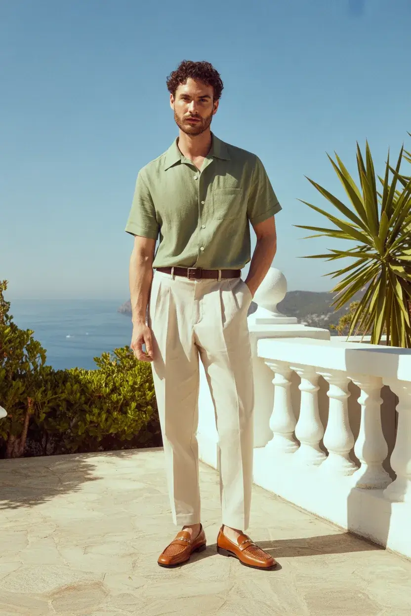 casual summer outfits men 2026 Polished Summer Neutrals with Quiet Confidence