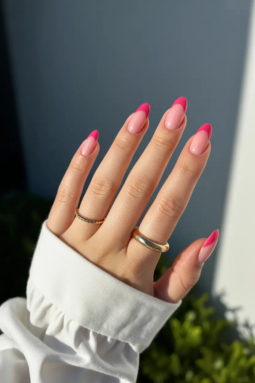 chic pretty spring nails 2026 Soft Pink French Tips for Everyday Spring