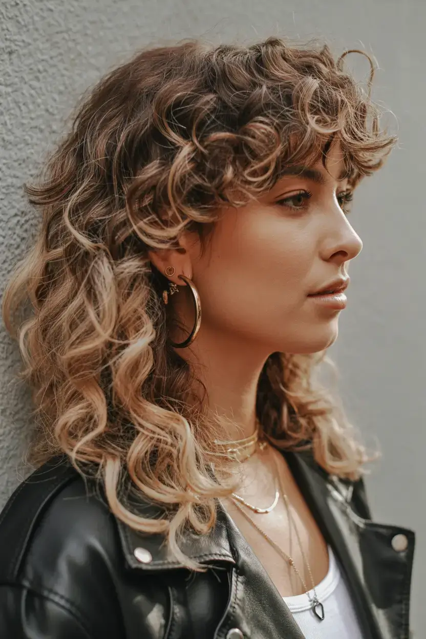 spring wavy hairstyle 2026 curly shag waves