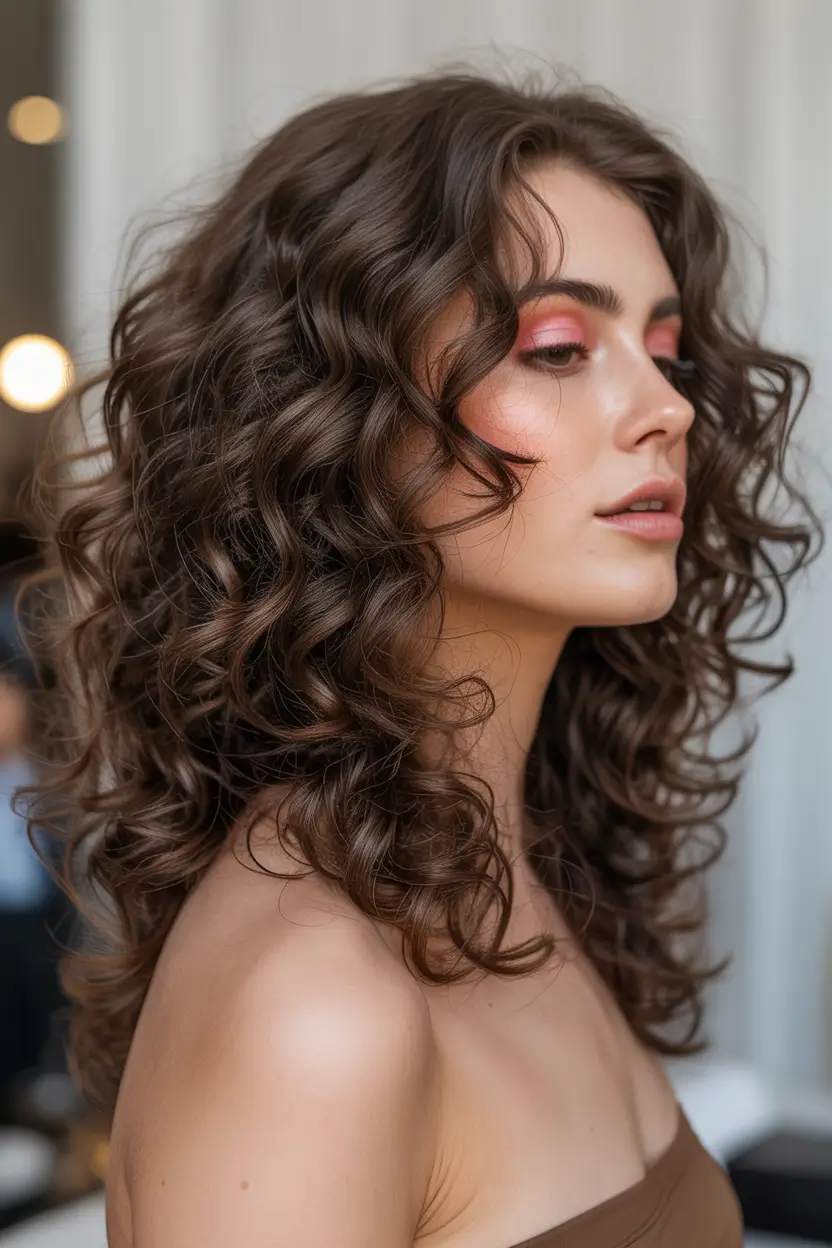 spring wavy hairstyle 2026 Voluminous Curly Mid Length Spring Texture