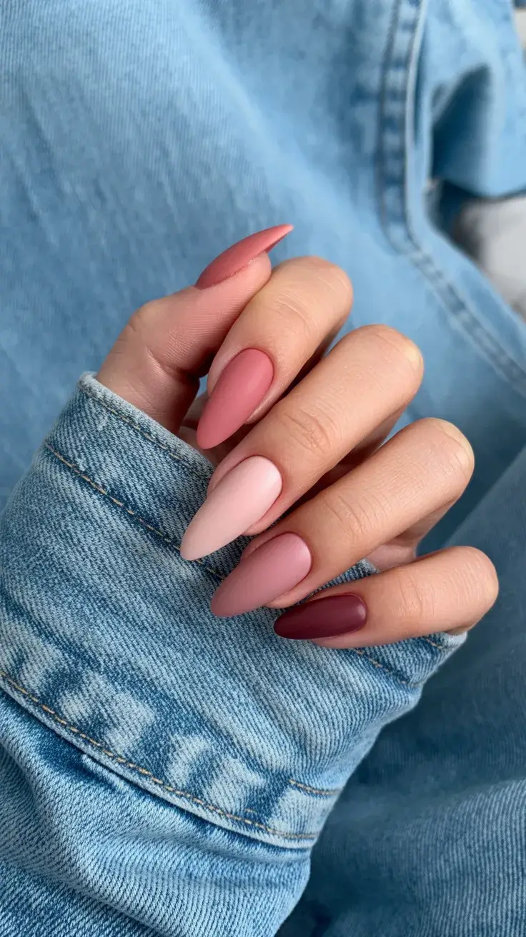 cute easter nail art ideas 2026 Soft Pink Almond Nails for a Classy Easter Look