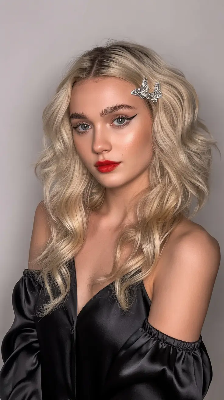 spring shag hairstyle 2026 Soft Blonde Layered Shag with Effortless Movement