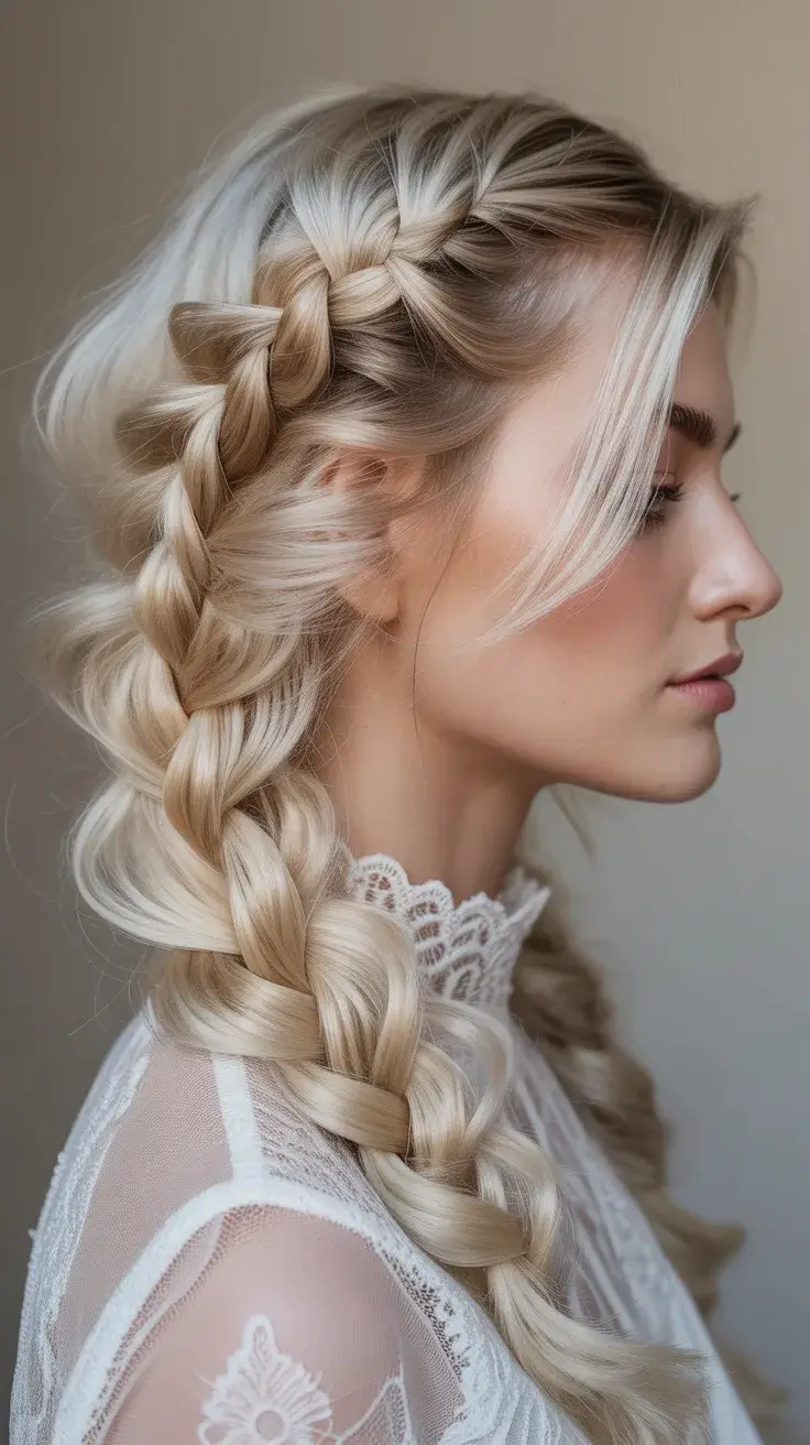 graduation hairstyles ideas 2026 Romantic Crown Braid for Long Graduation Hair