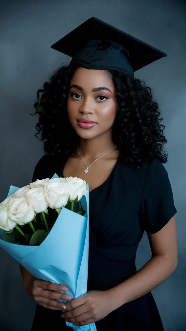 graduation hairstyles ideas 2026 Defined Curly Hair Graduation Style That Balances Volume and Elegance