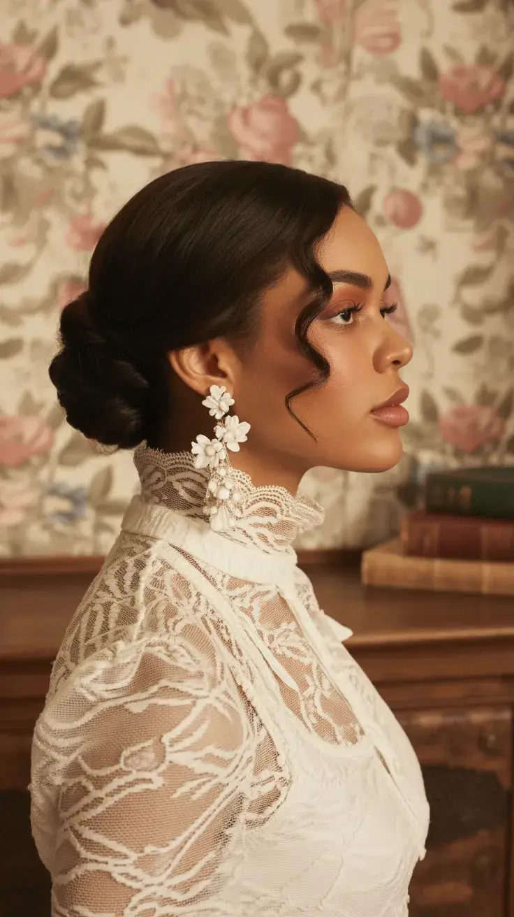 graduation hairstyles ideas 2026 Classic vintage inspired graduation bun for elegant ceremonies