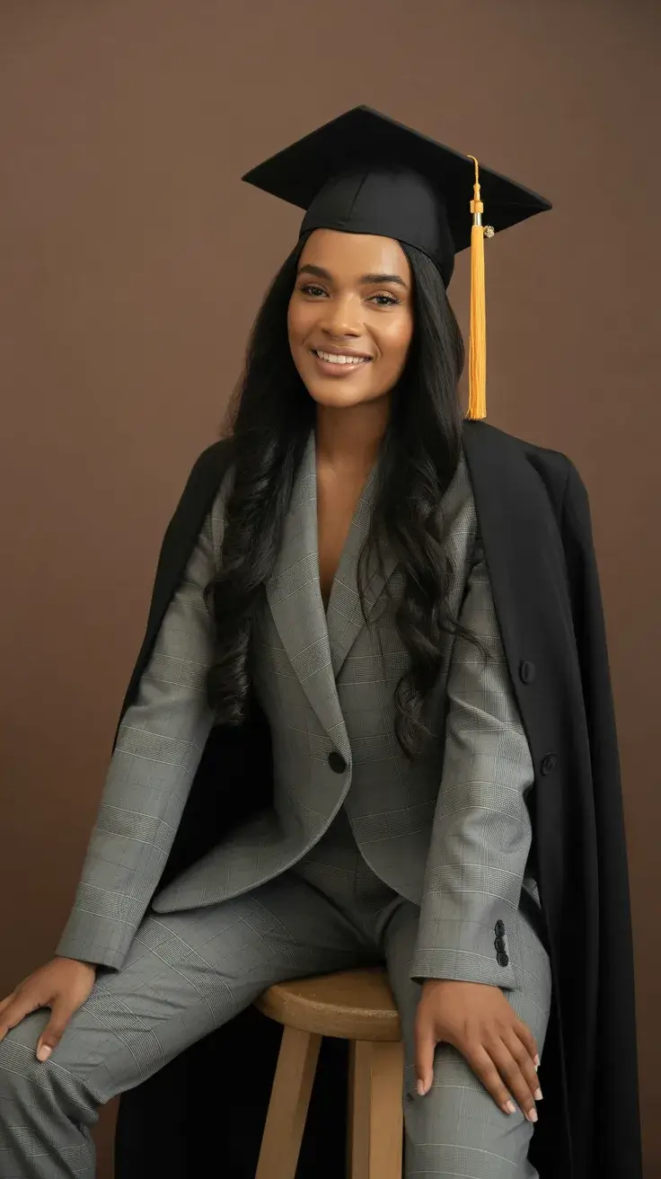 graduation look ideas 2026 Power Suit Graduation Style For Modern Achievers