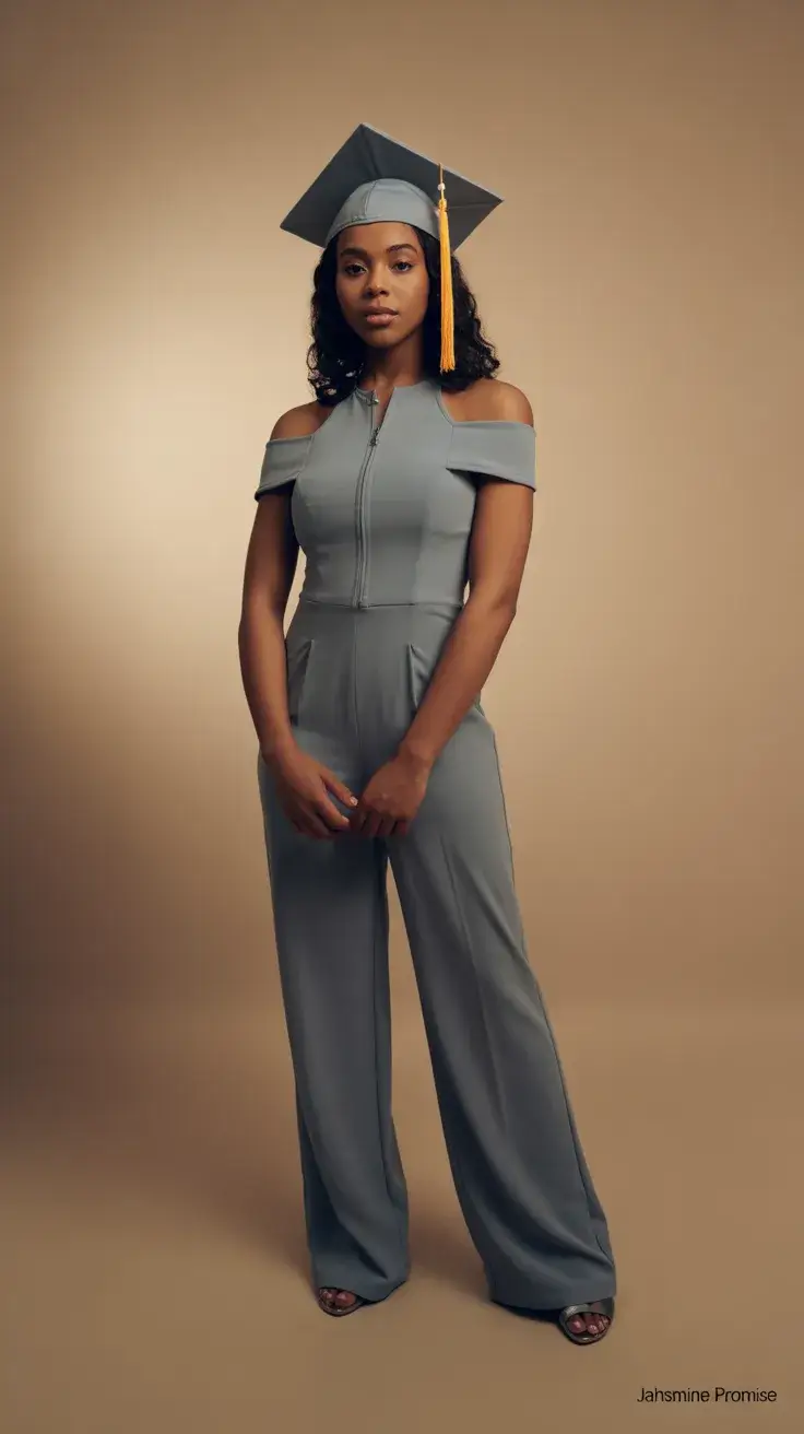 graduation look ideas 2026 Modern Graduation Jumpsuit For Effortless Style