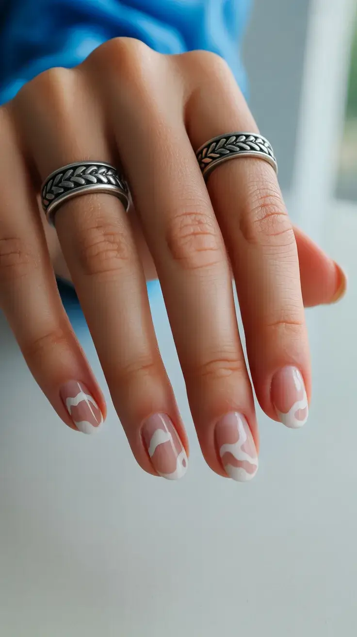 May Nails Ideas 2026 Sheer Nude Waves - The Effortless Clean Girl Manicure