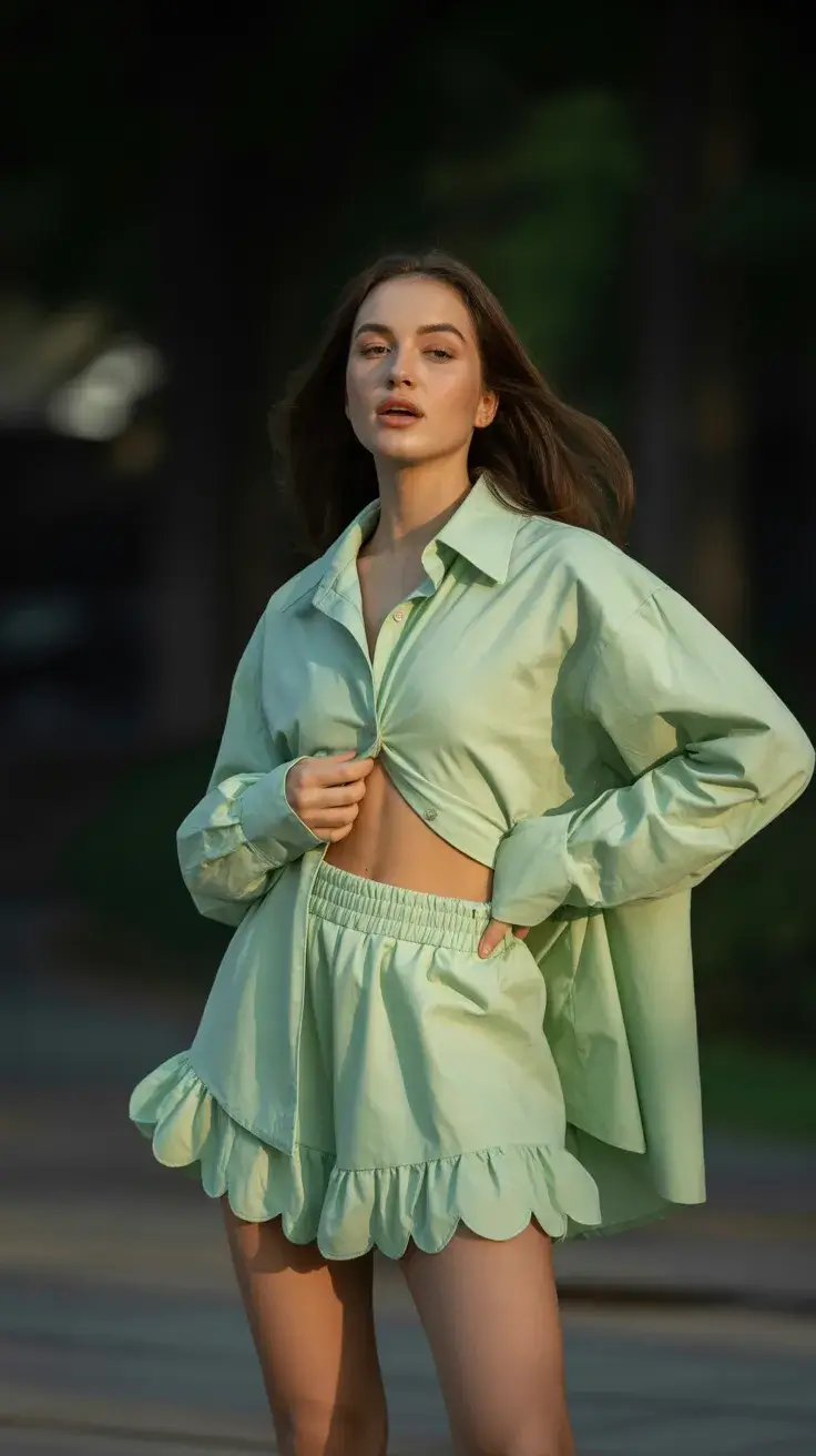 May outfits 2026 Fresh Mint Set That Feels Light and Carefree