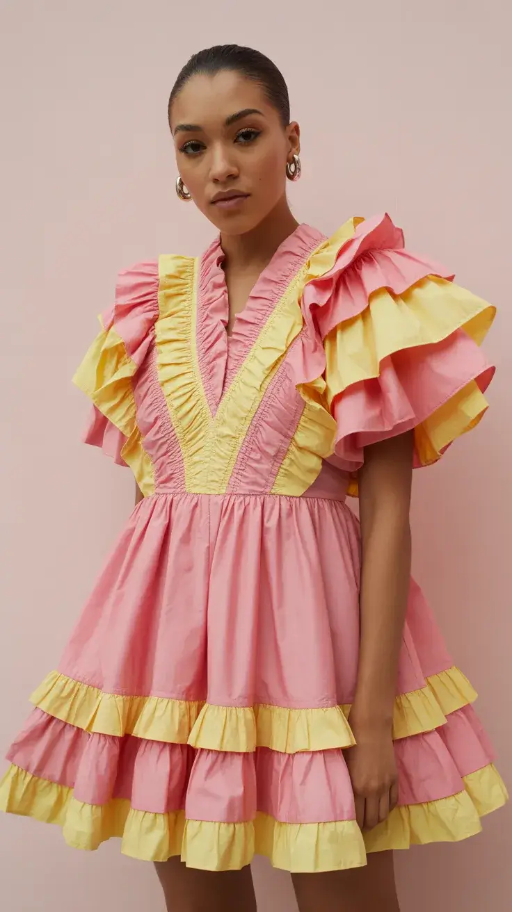 May outfits 2026 Playful Ruffles and Color Blocking That Actually Feel Fresh