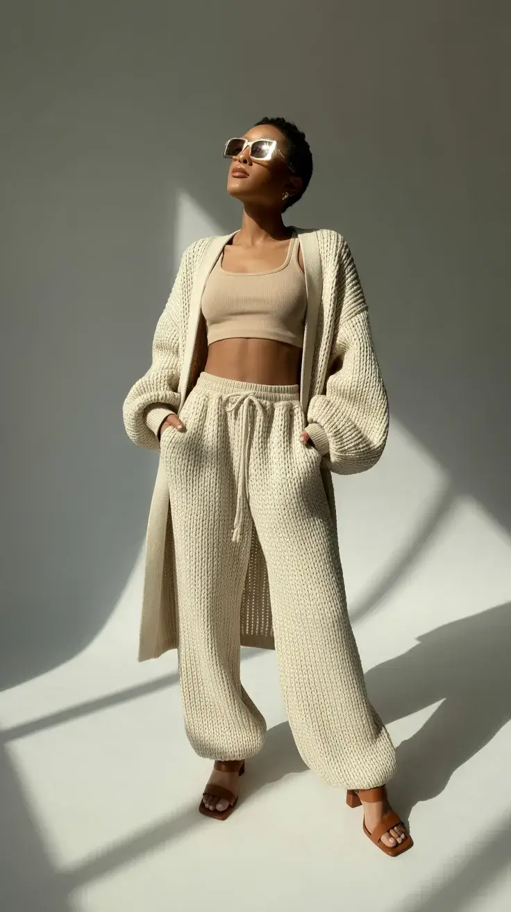 May outfits 2026 Neutral Knit Sets That Make Casual Look Elevated