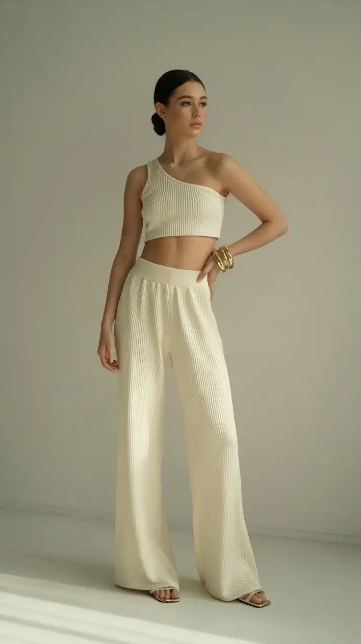 May outfits 2026 One-Shoulder Knit Looks That Redefine Effortless Femininity