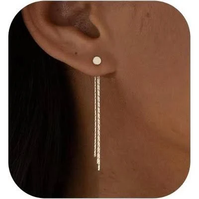 accessory 14K Gold Plated Tassel Dangle Earrings Target $44.78