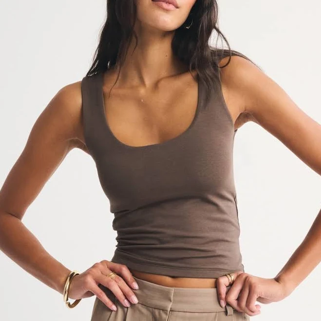 top Abercrombie & Fitch Women's Bra-Free Scoopneck Tank Abercrombie & Fitch $20