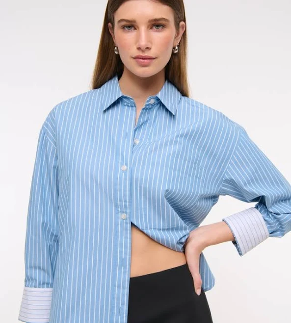 oversized shirt Abercrombie & Fitch Women's Oversized Poplin Shirt Abercrombie & Fitch $48