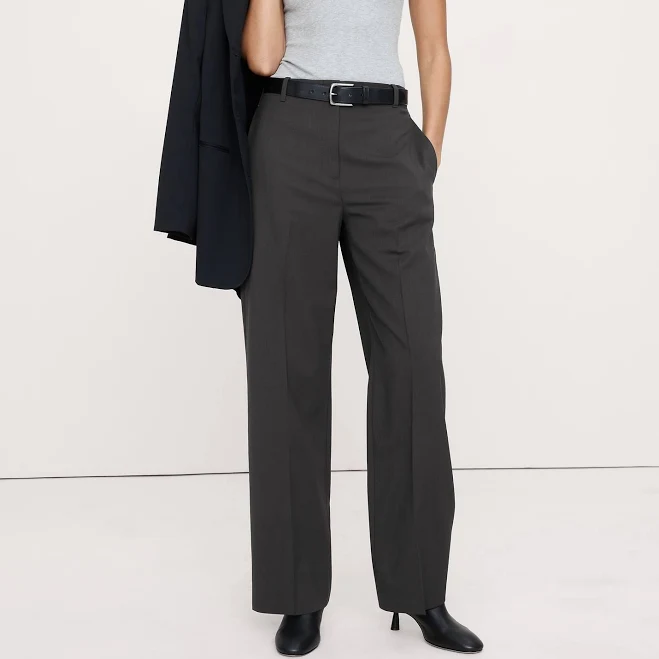 pants Banana Republic Women's High-Rise Modern Straight Italian Wool Pants Banana Republic $170