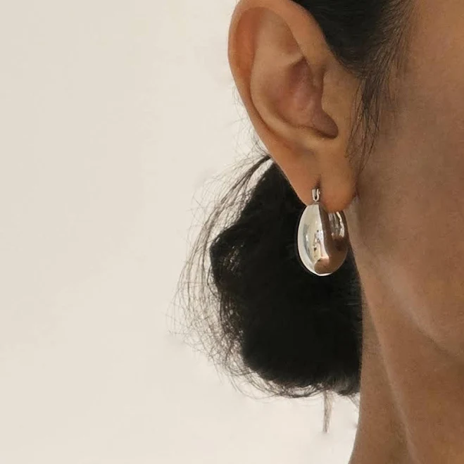 accessory Chunky Thick Silver Tarnish Free Hoops Etsy - Seller $47.2