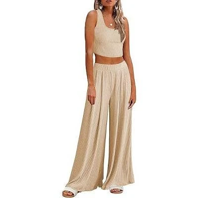 matching set Ekouaer Women's Ribbed Knit Lounge Set Target $25.99