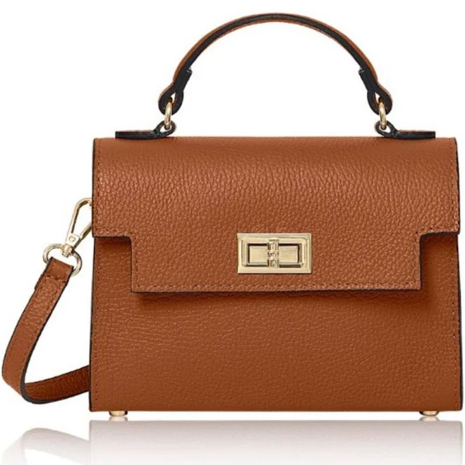 bag Forli Italian Leather Top Handle Handbag Wolf & Badger $198