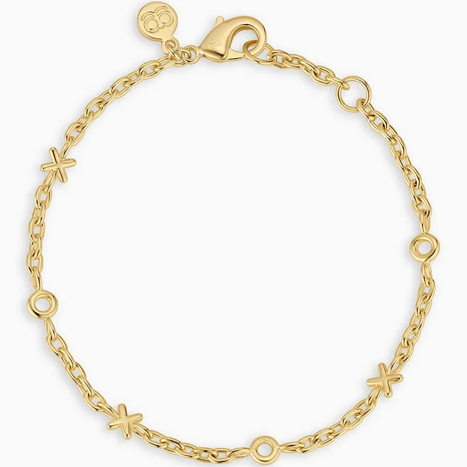 accessory Gorjana Women's 18K Gold Xoxo Bracelet gorjana $65