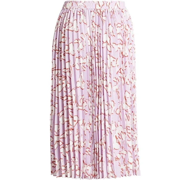 skirt Halogen Pleated Chiffon Midi Skirt Poshmark $50