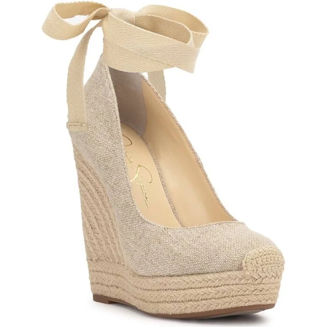 shoes Jessica Simpson Women's Zexie Espadrille Wedge Sandals Famous Footwear $79.99