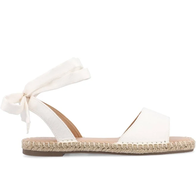 shoes Journee Collection Women's Emelie Espadrille Flat Sandals Famous Footwear $39.19