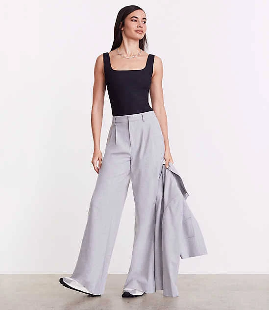 top Loft Women's Versa Ribbed Square Neck Bodysuit LOFT $23.98